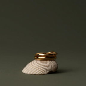Duo de Bagues Gémeaux Étanches en Or 18k