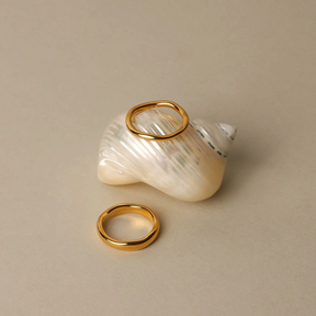 Duo de Bagues Gémeaux Étanches en Or 18k