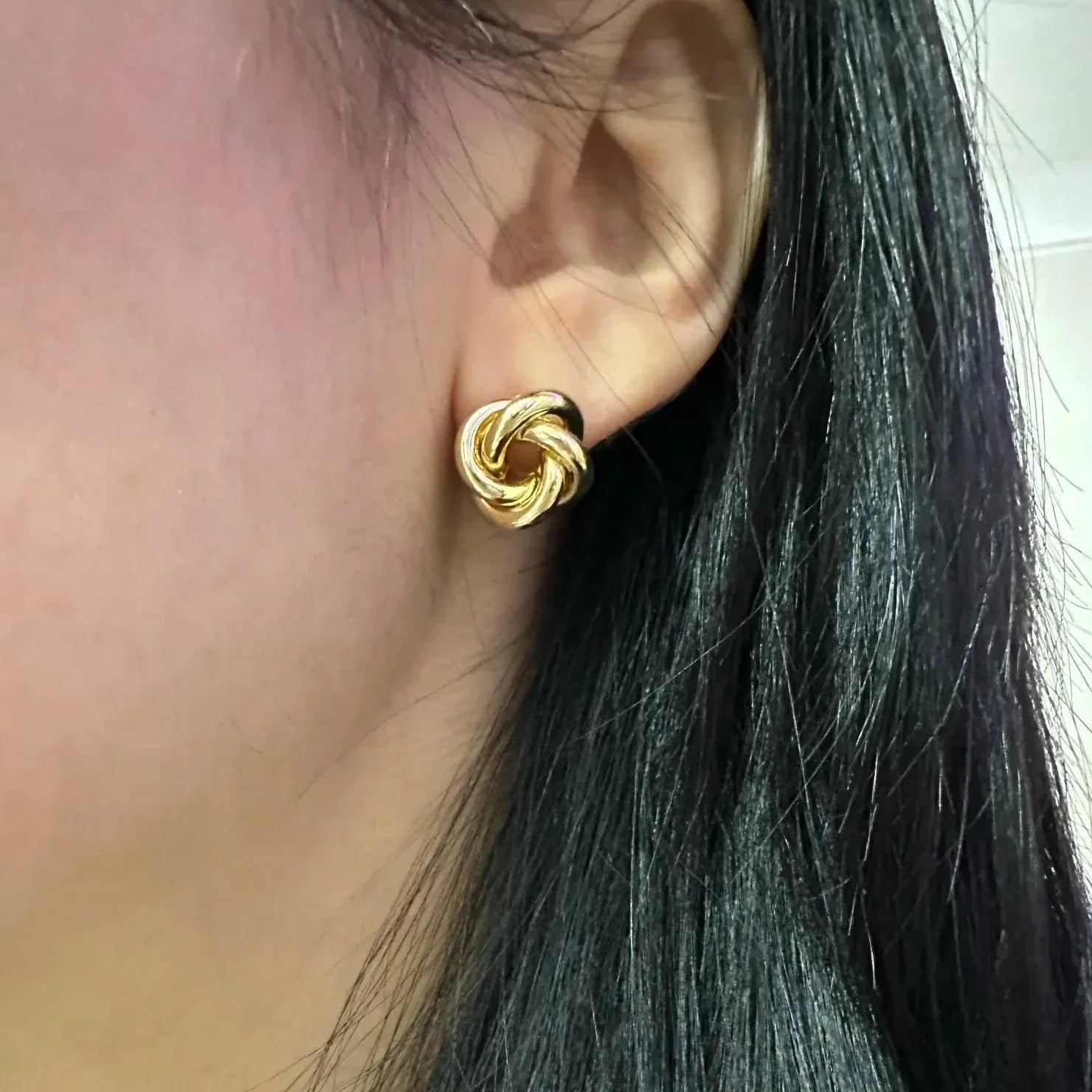 Boucles d’Oreilles Infini en Or 18K