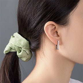 Boucles d’Oreilles Rectangulaires Sophistiquées