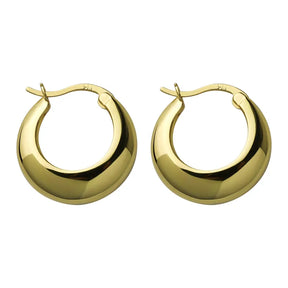 Boucles d’Oreilles Créoles Dorées Lux