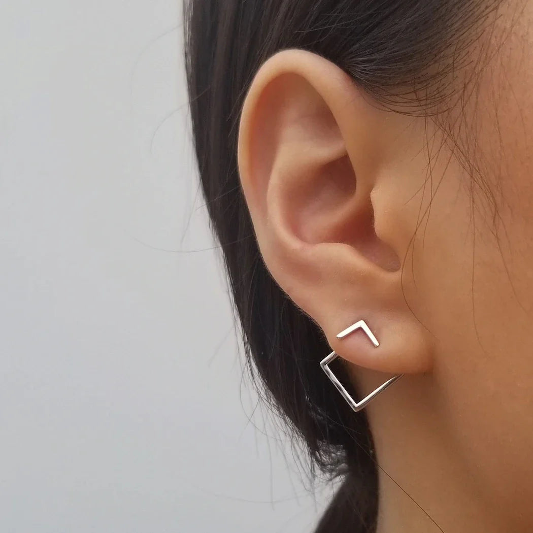Boucle d’Oreille Géométrique Minimaliste