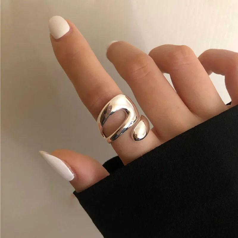 Bague Ajustable Minimaliste Géométrique