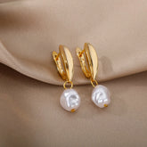 Boucles d’Oreilles Perle Vintage