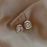 Boucles d’Oreilles Cercle de Luxe Serties de Zirconium