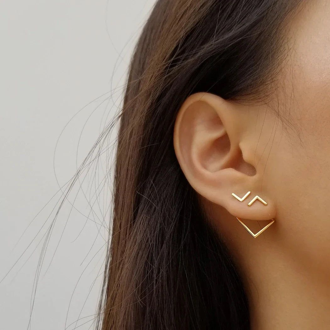 Boucle d’Oreille Géométrique Minimaliste