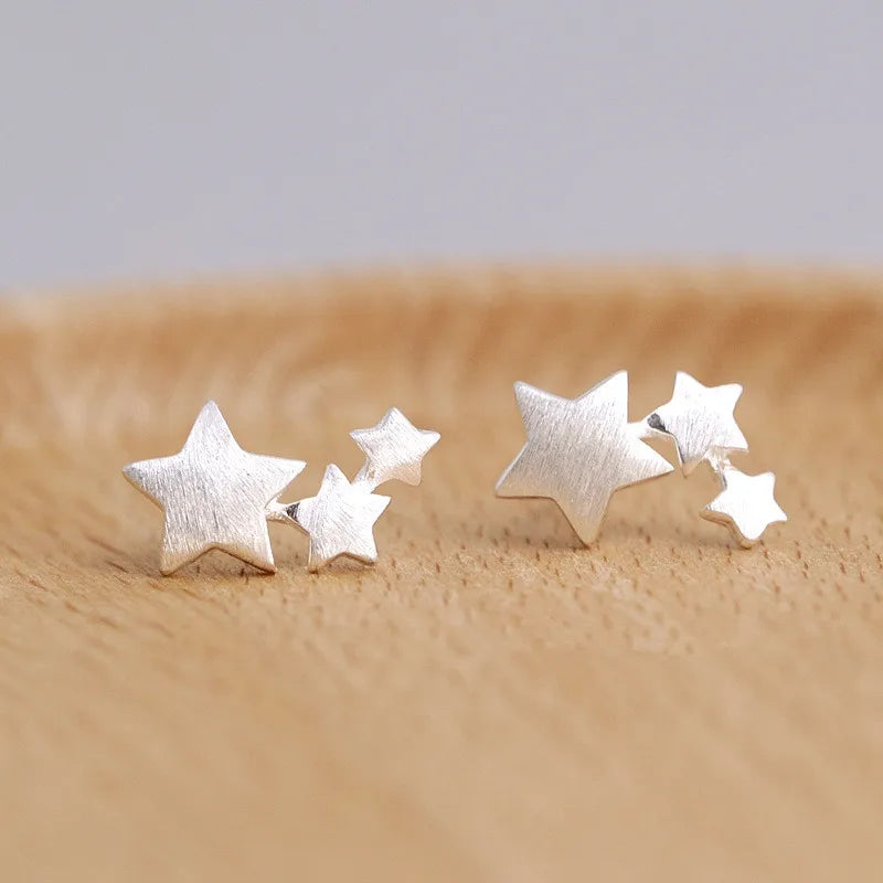 Boucle d’Oreille Étoiles Délicates