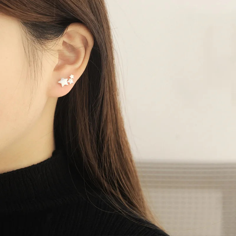 Boucle d’Oreille Étoiles Délicates