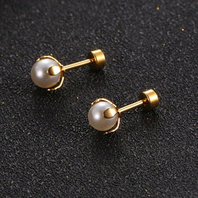 Boucles d’Oreilles Perle en Or 18K