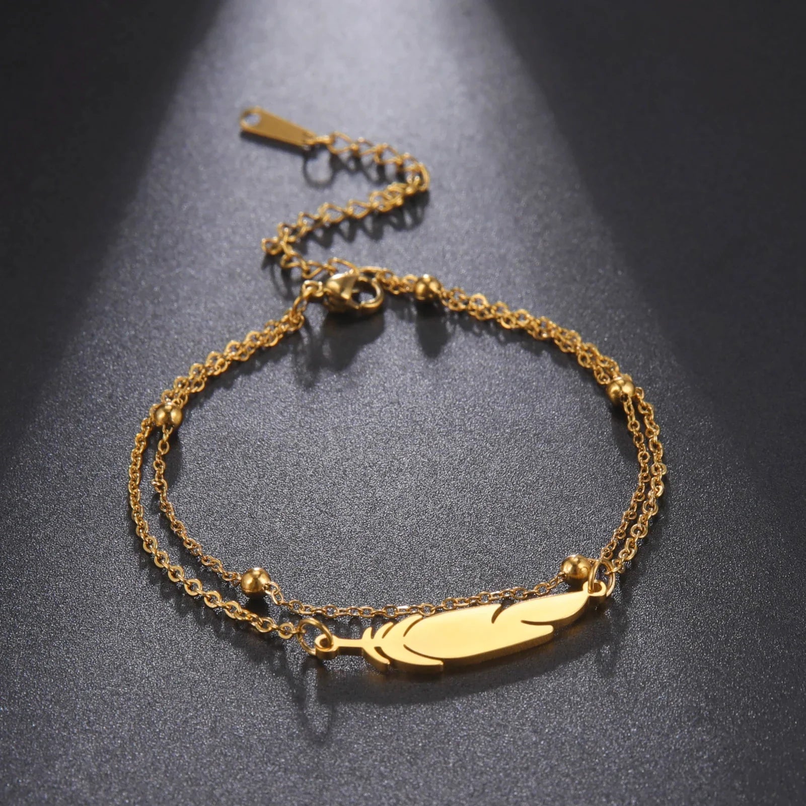 Bracelet de Cheville Nature Double