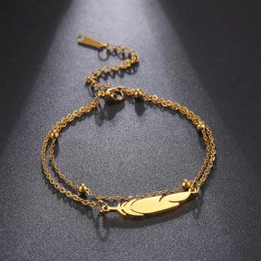 Bracelet de Cheville Nature Double