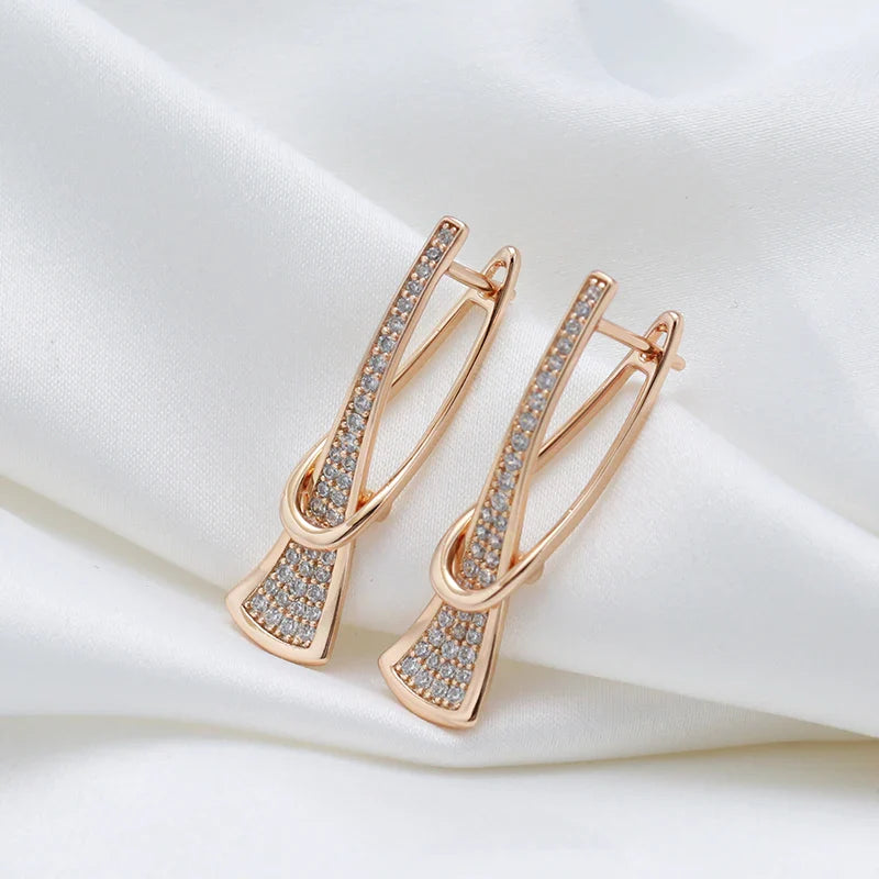 Boucle d’Oreille Romaine avec Zircone