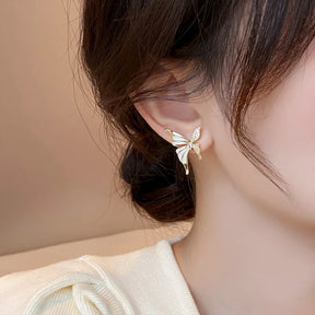Boucles d’Oreilles Papillon avec Zircone