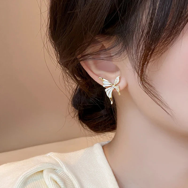 Boucles d’Oreilles Papillon avec Zircone