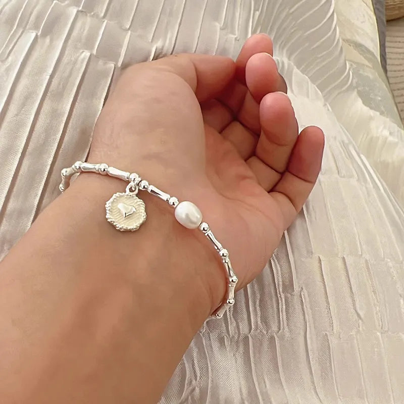 Bracelet Argent Love Scintillant