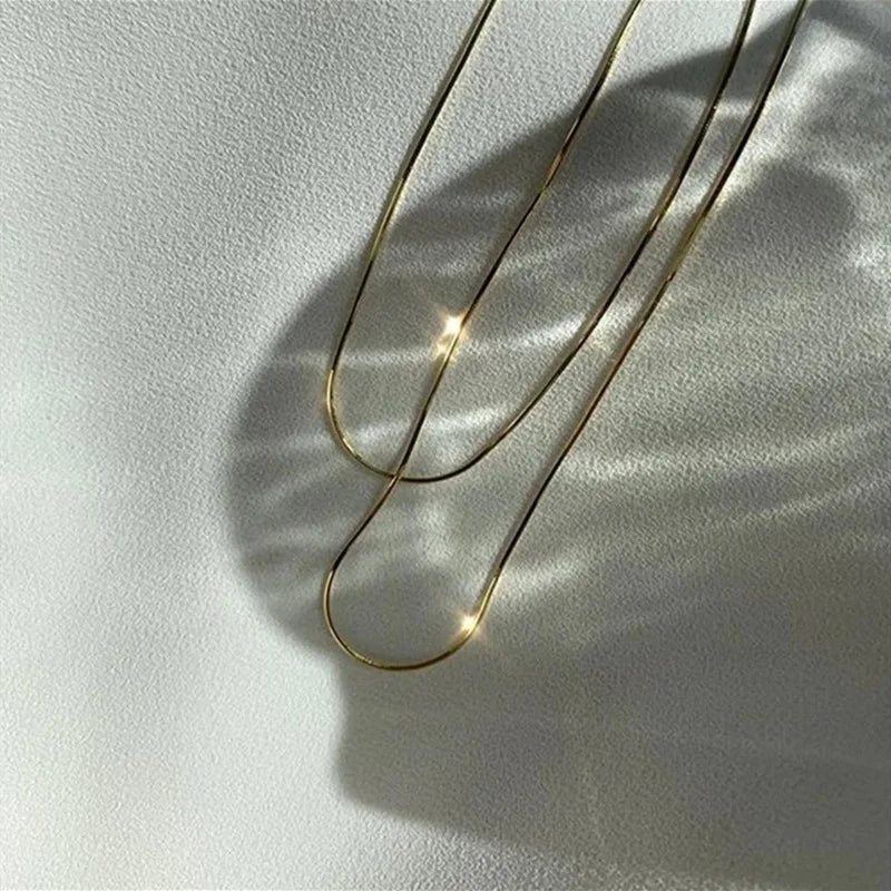 Collier Double Délicat 18K
