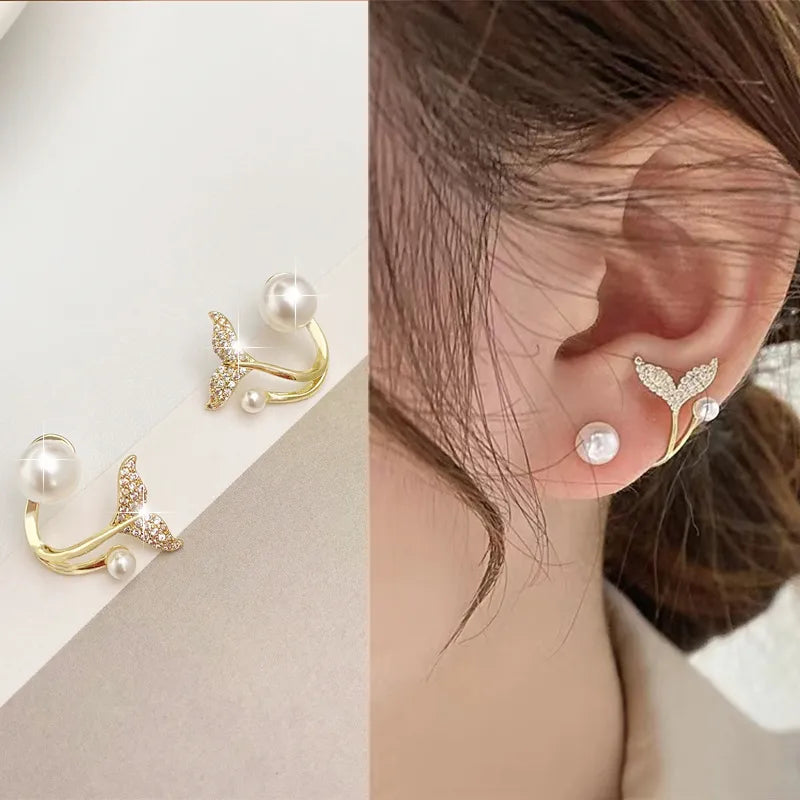 Boucles d’Oreilles Sea Nacré en Or 18K