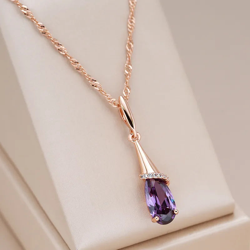 Collier Empire Sertie de Zirconium