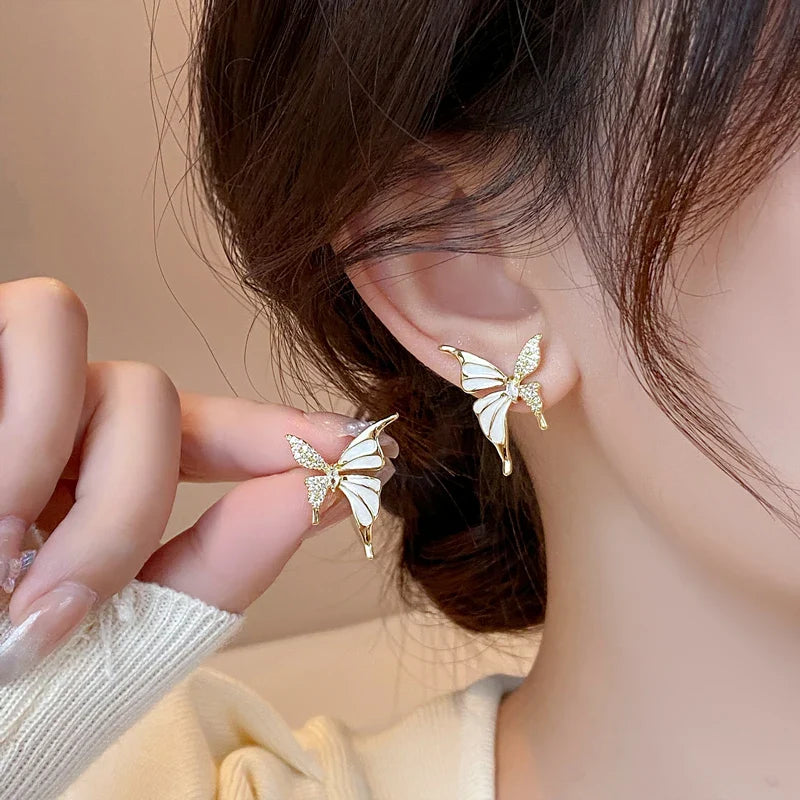 Boucles d’Oreilles Papillon avec Zircone