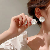 Boucle d’Oreille Fleur Perlée Ibiza