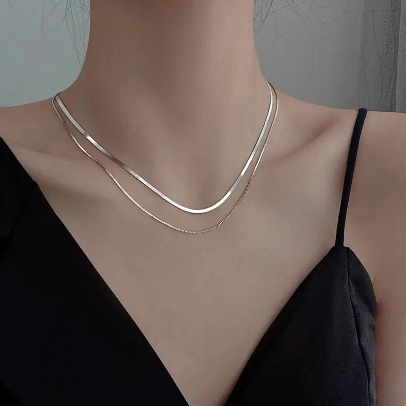 Collier Double Ibiza Argent