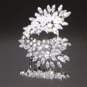 Boucles d’oreilles de Luxe avec Pierres en Zircon
