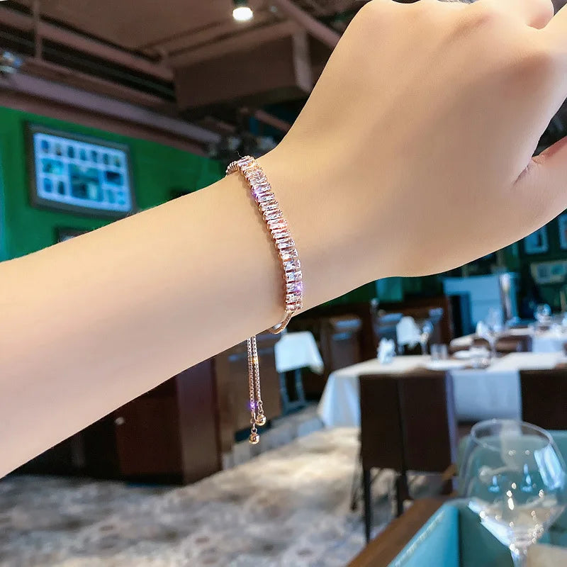 Bracelet Incrusté de Zircone Luxury