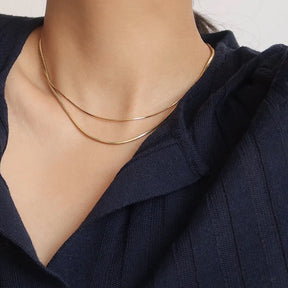 Collier Double Délicat 18K