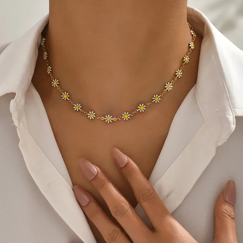 Collier Tournesol Summer en Or 18K
