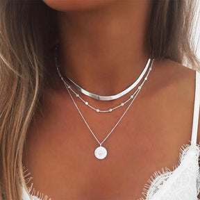 Collier Triple Luxy avec Zirconium