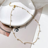 Collier Ras-du-cou avec Perles