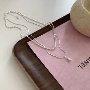 Collier Double Minimaliste Argent 925