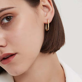 Boucles d’Oreilles Ovales Sophistiquées