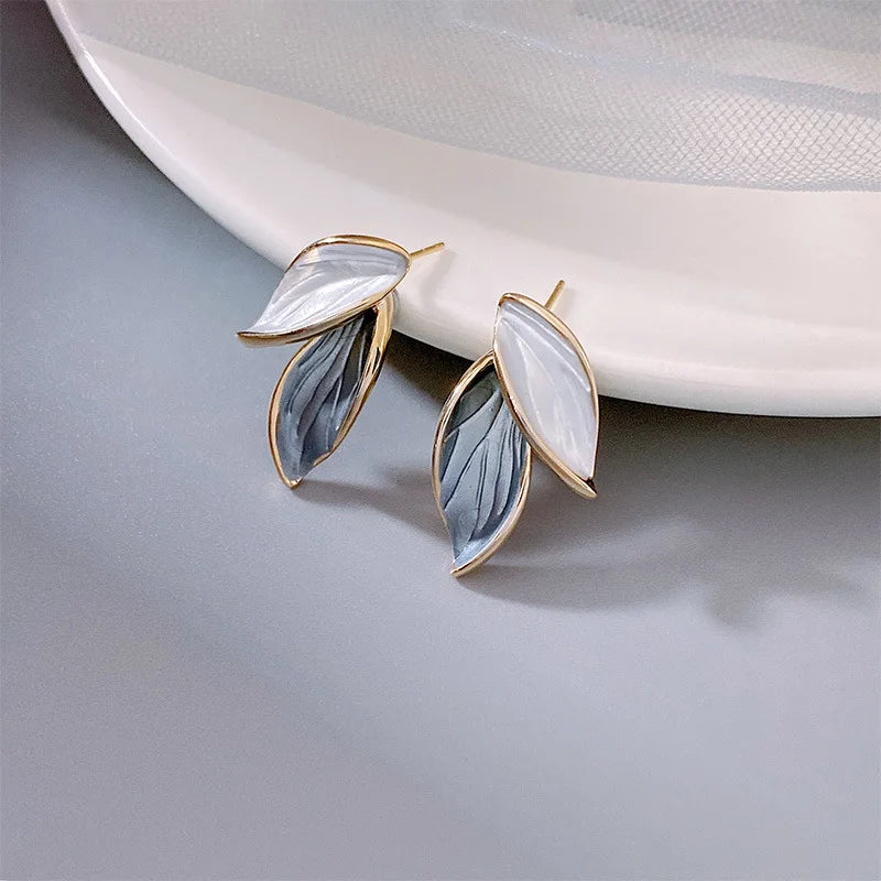 Boucles d’Oreilles Feuilles Délicates