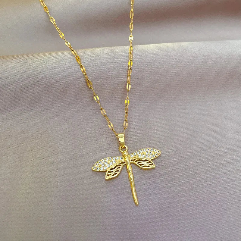 Collier Libellule Or 18K