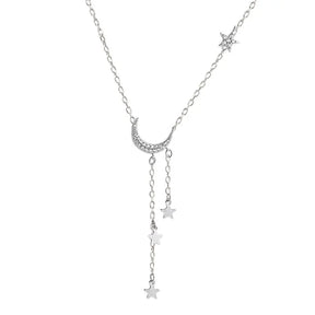 Collier Lune Étoilée