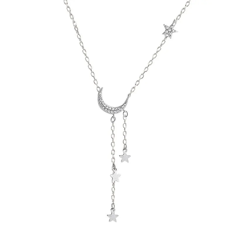 Collier Lune Étoilée