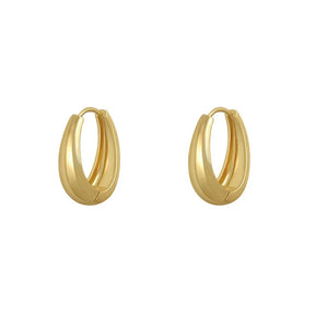 Boucles d’Oreilles Créoles Sophistiquées en Or 18K