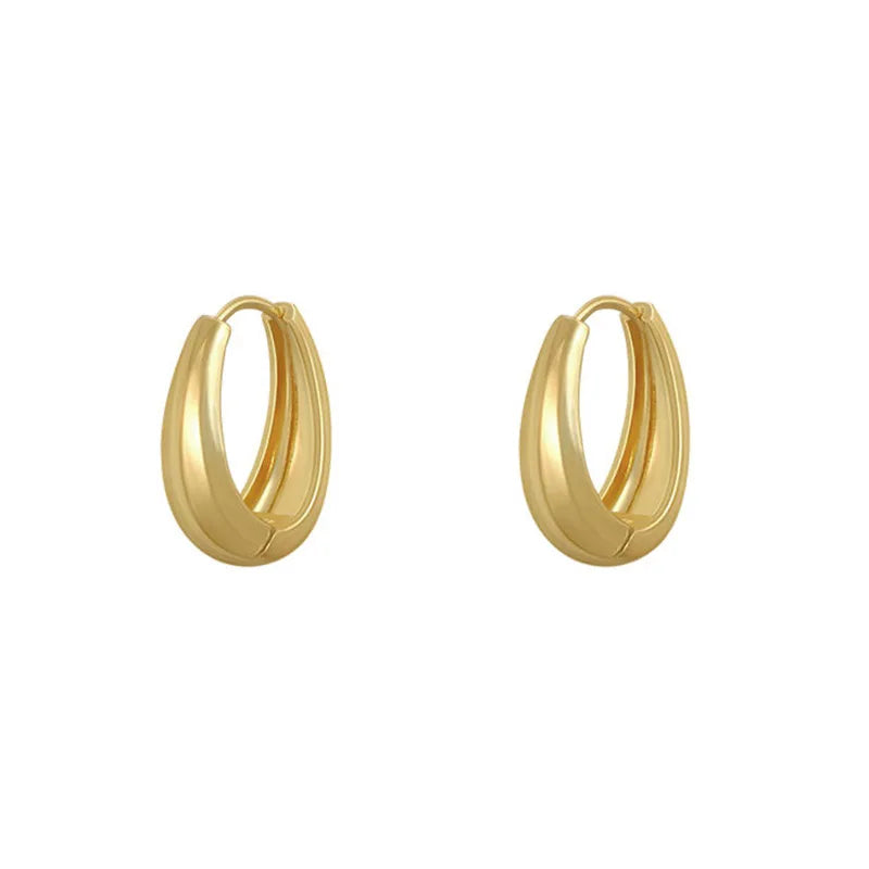 Boucles d’Oreilles Créoles Sophistiquées en Or 18K