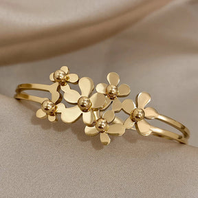 Bracelet Fleurs en Or