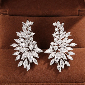 Boucles d’oreilles de Luxe avec Pierres en Zircon