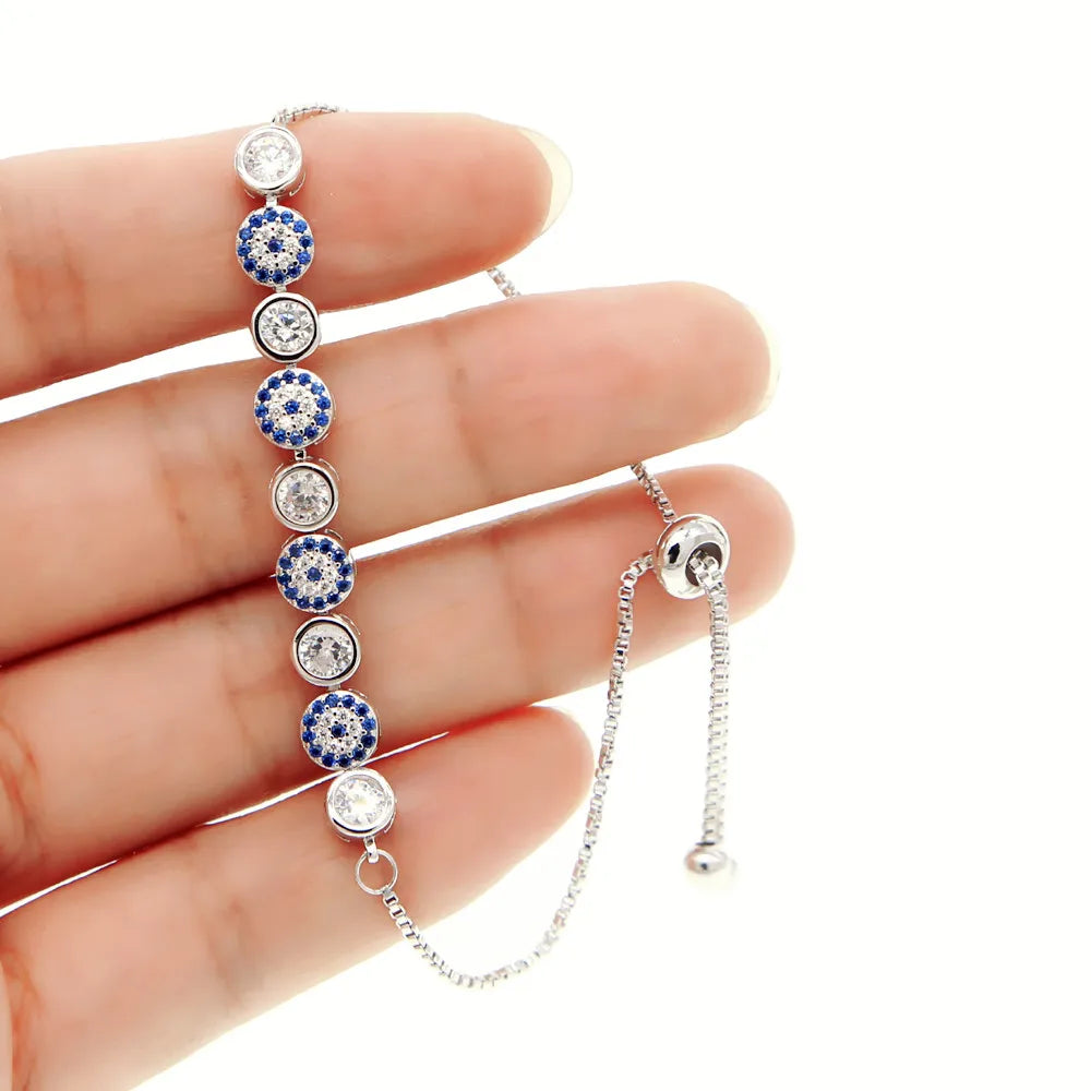 Bracelet Œil Grec Sertie de Cristaux