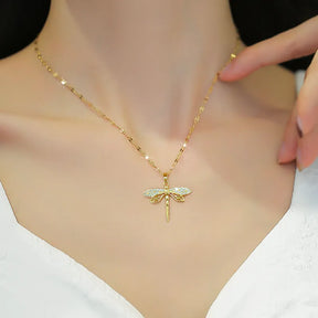 Collier Libellule Or 18K