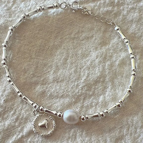 Bracelet Argent Love Scintillant