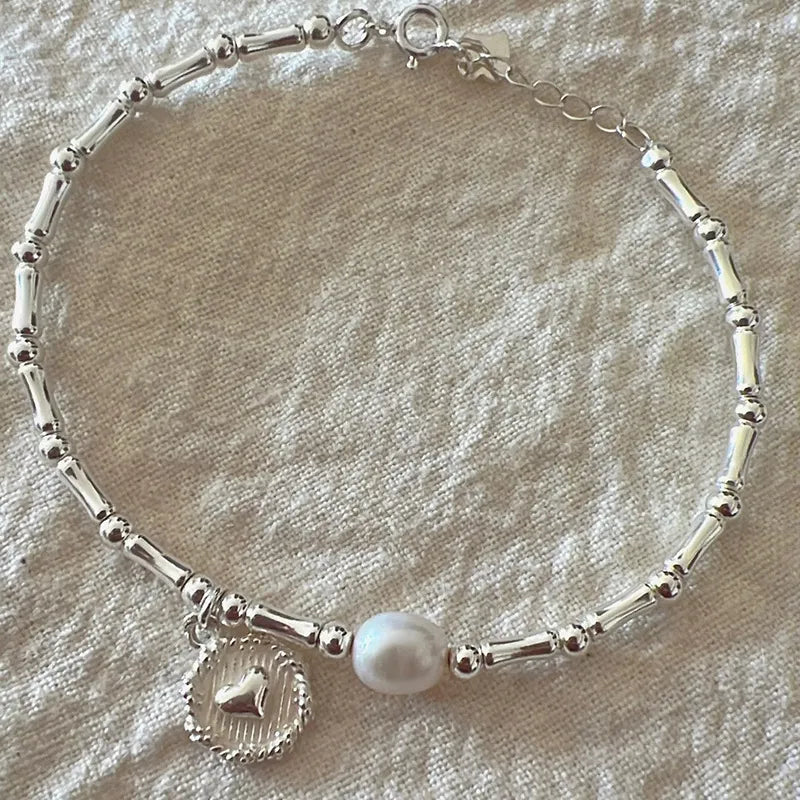 Bracelet Argent Love Scintillant
