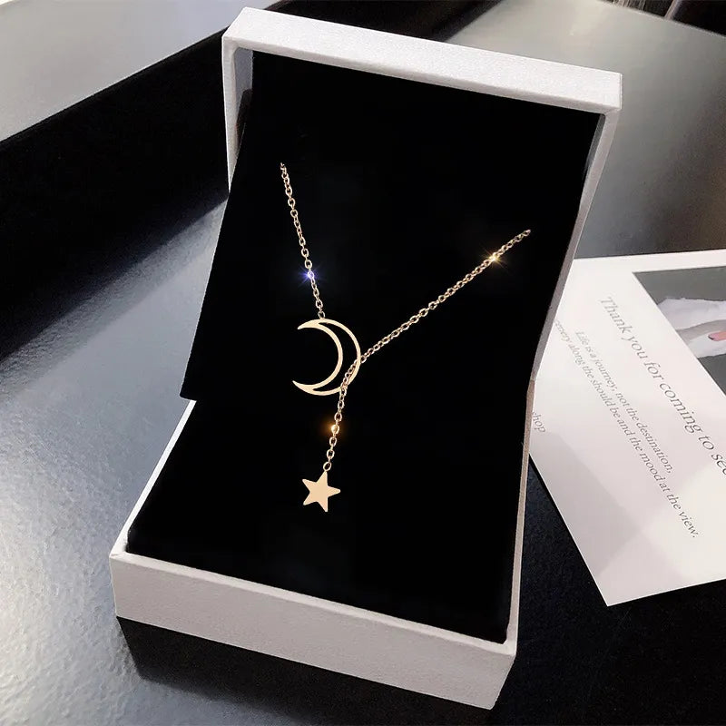 Collier Lune et Étoile