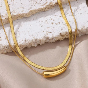 Collier Double Charmant Vintage