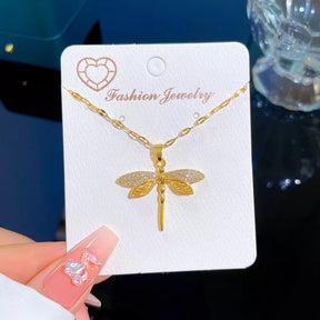Collier Libellule Or 18K