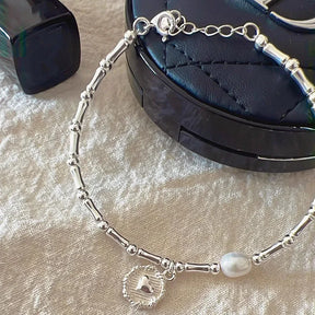 Bracelet Argent Love Scintillant