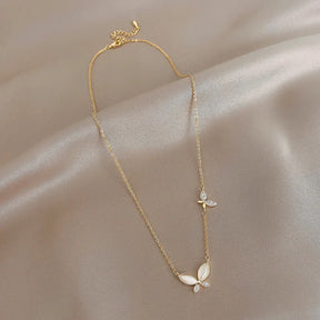 Collier Double Papillon